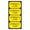 Fuel Stickers Hydraulic Fluid Sticker, Hydraulic Oil Label: Drum, Tanks, Container, Hvy-Dty, 2''x1'', 4PK Z-2X1HF-4PK - alternate 1